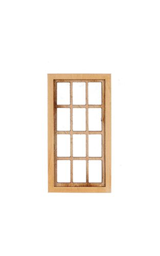 Dollhouse Miniature WINDOW, MEDIUM - 6 OVER 6
